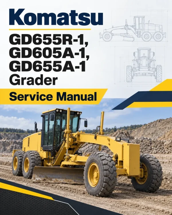 Komatsu GD655R-1, GD605A-1, GD655A-1 Grader Service Manual