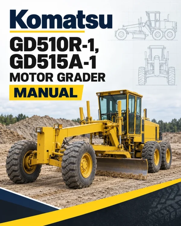 Komatsu GD510R-1, GD515A-1 Motor Grader Manual Komatsu GD510R-1, GD515A-1 Motor Grader Manual