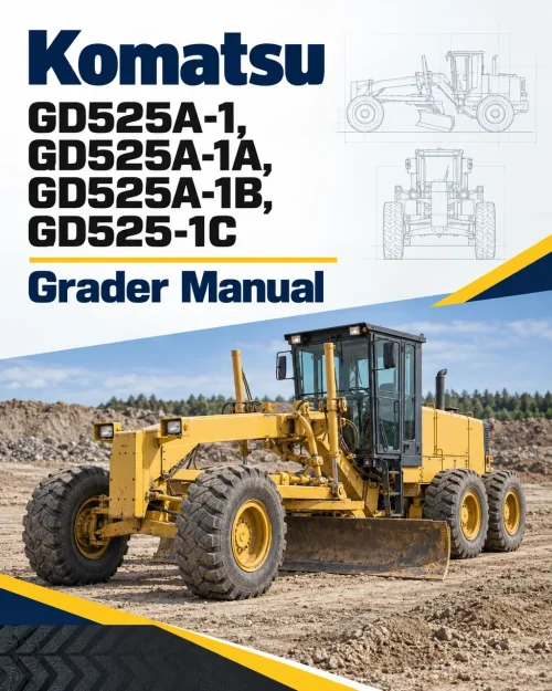 Komatsu GD525A-1, GD525A-1A, GD525A-1B, GD525-1C Grader Manual Komatsu GD525A-1, GD525A-1A, GD525A-1B, GD525-1C Grader Manual