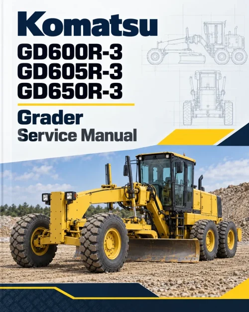 Komatsu GD600R-3, GD605R-3, GD650R-3 Grader Service Manual Komatsu GD600R-3, GD605R-3, GD650R-3 Grader Service Manual