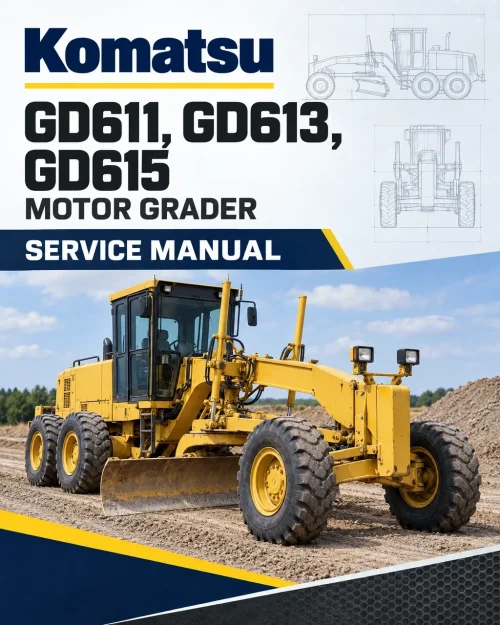 Komatsu GD611, GD613, GD615 Motor Grader Service Manual Komatsu GD611, GD613, GD615 Motor Grader Service Manual