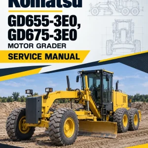 Komatsu GD655-3E0, GD675-3E0 Motor Grader Service Manual Komatsu GD655-3E0, GD675-3E0 Motor Grader Service Manual