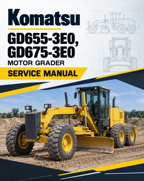 Komatsu GD655-3E0, GD675-3E0 Motor Grader Service Manual