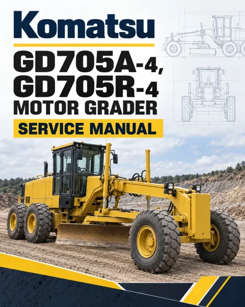 Komatsu GD705A-4, GD705R-4 Motor Grader Service Manual Komatsu GD705A-4, GD705R-4 Motor Grader Service Manual