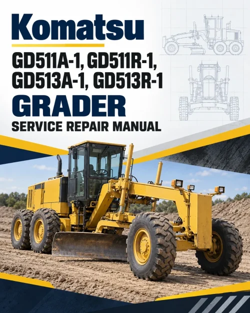 Komatsu GD511A-1, GD511R-1, GD513A-1, GD513R-1 Grader Manual