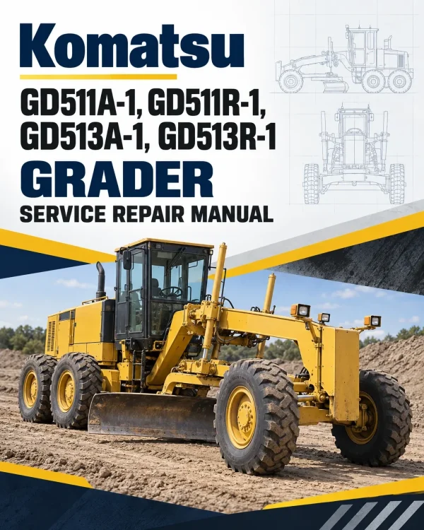 Komatsu GD511A-1, GD511R-1, GD513A-1, GD513R-1 Grader Manual Komatsu GD511A-1, GD511R-1, GD513A-1, GD513R-1 Grader Manual