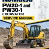 Komatsu PW20-1 and PW30-1 Excavator Service Manual