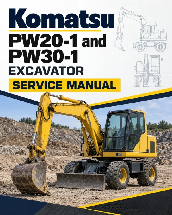 Komatsu PW20-1 and PW30-1 Excavator Service Manual
