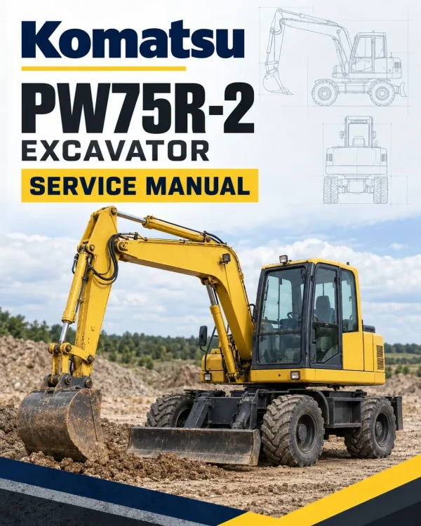 Komatsu PW75R-2 Excavator Service Manual Komatsu PW75R-2 Excavator Service Manual