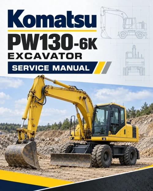 Komatsu PW130-6K Excavator Service Manual Komatsu PW130-6K Excavator Service Manual