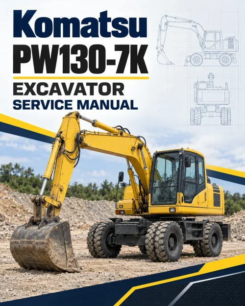Komatsu PW130-7K Excavator Service Manual
