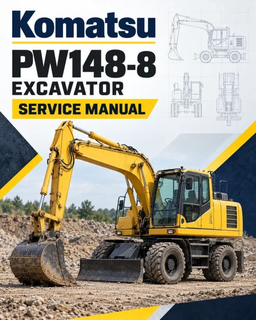 Komatsu PW148-8 Excavator Service Manual