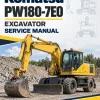 Komatsu PW180-7E0 Excavator Service Manual