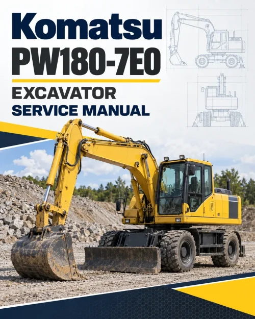 Komatsu PW180-7E0 Excavator Service Manual Komatsu PW180-7E0 Excavator Service Manual