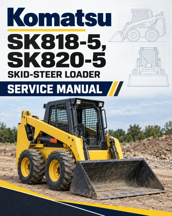 Komatsu SK818-5, SK820-5 Skid-Steer Loader Service Manual Komatsu SK818-5, SK820-5 Skid-Steer Loader Service Manual