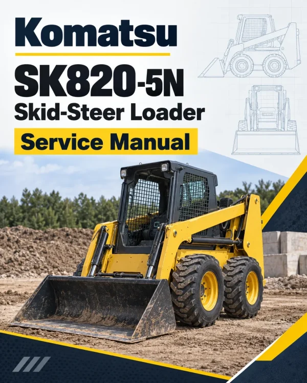 Komatsu SK820-5N Skid-Steer Loader Service Manual