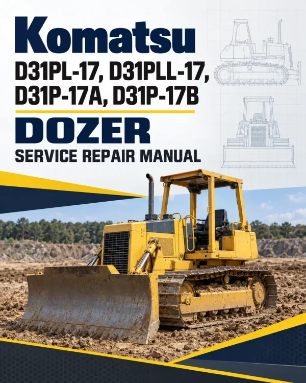 Komatsu D31PL-17, D31PLL-17, D31P-17A, D31P-17B Dozer Manual