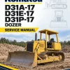 Komatsu D31A-17, D31E-17, D31P-17 Dozer Service Manual