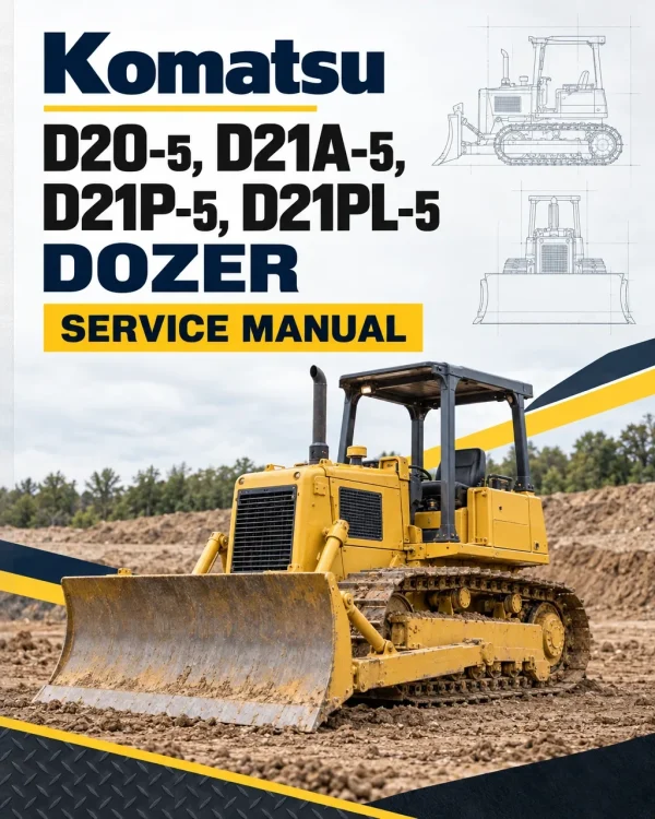 Komatsu D20-5, D21A-5, D21P-5, D21PL-5 Dozer Service Manual