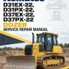 Komatsu D31EX-22, D31PX-22, D37EX-22, D37PX-22 Dozer Manual