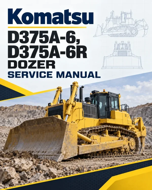 Komatsu D375A-6, D375A-6R Dozer Service Manual Komatsu D375A-6, D375A-6R Dozer Service Manual