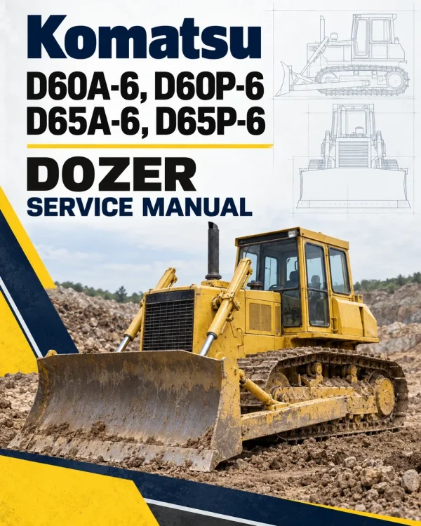 Komatsu D60A-6, D60P-6, D65A-6, D65P-6 Dozer Service Manual