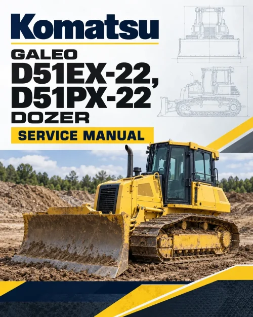 Komatsu Galeo D51EX-22, D51PX-22 Dozer Service Manual Komatsu Galeo D51EX-22, D51PX-22 Dozer Service Manual
