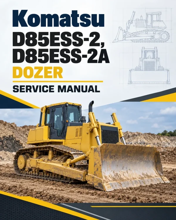Komatsu D85ESS-2, D85ESS-2A Dozer Service Manual Komatsu D85ESS-2, D85ESS-2A Dozer Service Manual