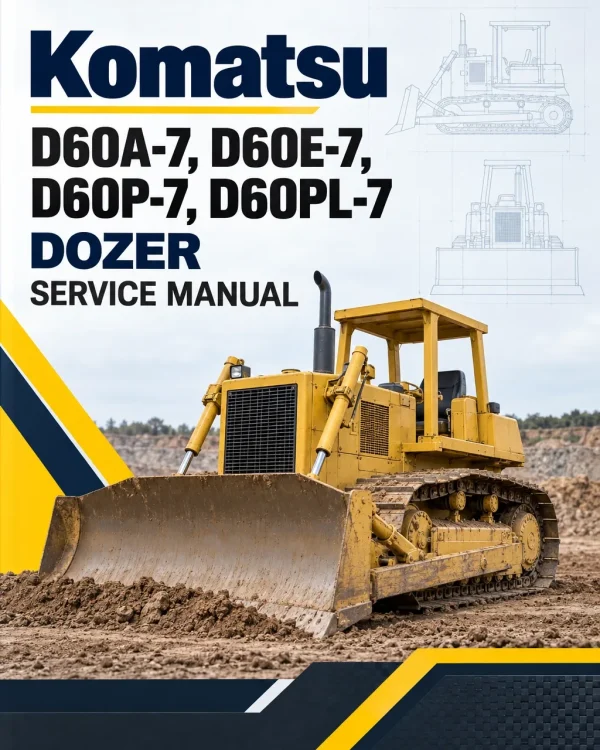 Komatsu D60A-7, D60E-7, D60P-7, D60PL-7 Dozer Service Manual Komatsu D60A-7, D60E-7, D60P-7, D60PL-7 Dozer Service Manual