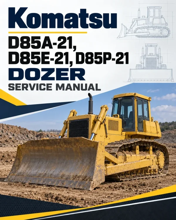 Komatsu D85A-21,D85E-21, D85P-21 Dozer Service Manual