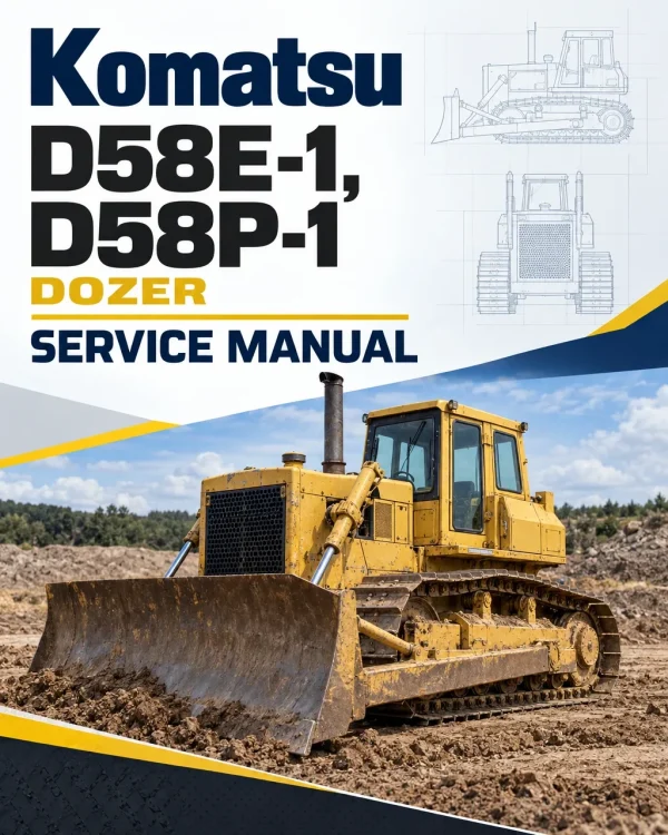 Komatsu D58E-1, D58P-1 Dozer Service Manual Komatsu D58E-1, D58P-1 Dozer Service Manual