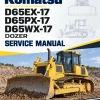 Komatsu D65EX-17, D65PX-17, D65WX-17 Dozer Service Manual Komatsu D65EX-17, D65PX-17, D65WX-17 Dozer Service Manual