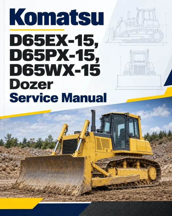 Komatsu D65EX-15, D65PX-15, D65WX-15 Dozer Service Manual Komatsu D65EX-15, D65PX-15, D65WX-15 Dozer Service Manual