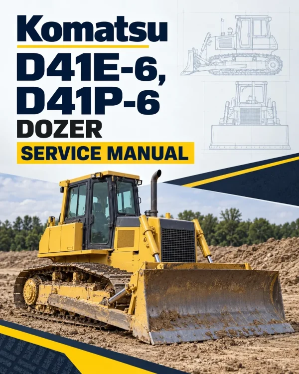Komatsu D41E-6, D41P-6 Dozer Service Manual Komatsu D41E-6, D41P-6 Dozer Service Manual