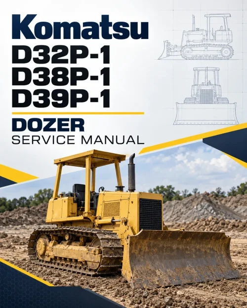 Komatsu D32P-1, D38P-1, D39P-1 Dozer Service Manual Komatsu D32P-1, D38P-1, D39P-1 Dozer Service Manual