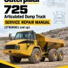 Caterpillar CAT 725 Articulated Dump Truck Service Repair Manual (3T900001 and up)