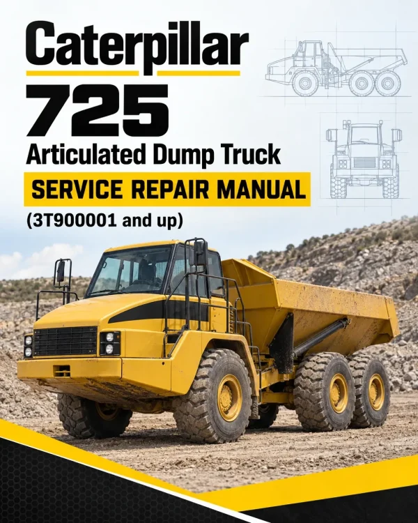 Caterpillar CAT 725 Articulated Dump Truck Service Repair Manual (3T900001 and up)
