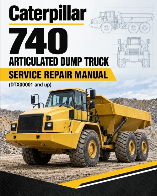 Caterpillar CAT 740 Articulated Dump Truck Service Repair Manual (DTX00001 and up)