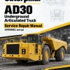 Caterpillar CAT AD30 Underground Articulated Truck Service Repair Manual (DXR00001 and up)