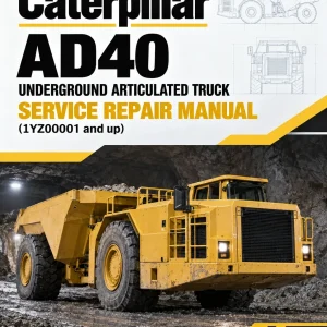 Caterpillar CAT AD40 Underground Articulated Truck Service Repair Manual (1YZ00001 and up)