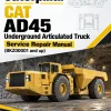 Caterpillar CAT AD45 Underground Articulated Truck Service Repair Manual (BKZ00001 and up)