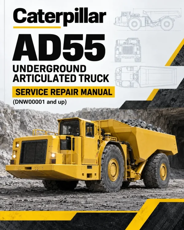Caterpillar CAT AD55 Underground Articulated Truck Service Repair Manual (DNW00001 and up)