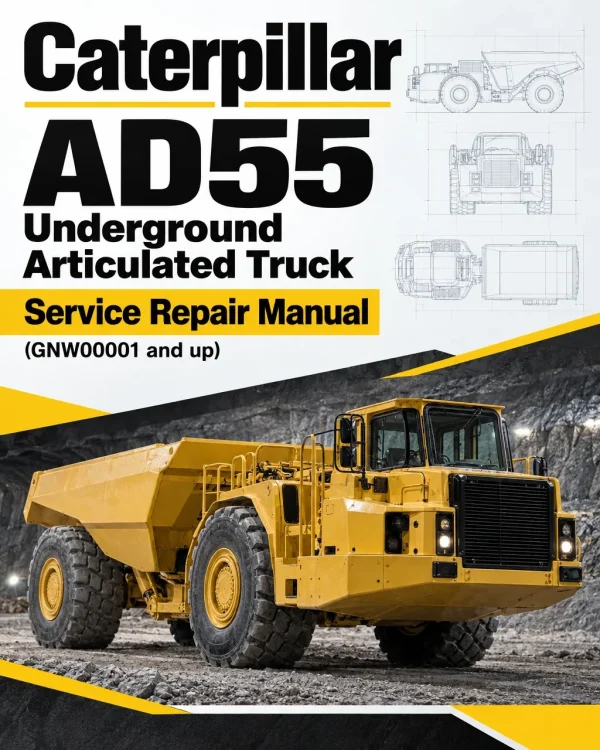 Caterpillar CAT AD55 Underground Articulated Truck Service Repair Manual (GNW00001 and up)