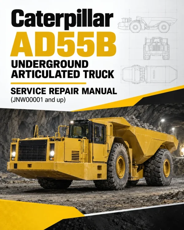 Caterpillar CAT AD55B Underground Articulated Truck Service Repair Manual (JNW00001 and up)