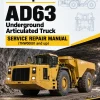Caterpillar CAT AD63 Underground Articulated Truck Service Repair Manual (TNW00001 and up) Caterpillar CAT AD63 Underground Articulated Truck Service Repair Manual (TNW00001 and up)