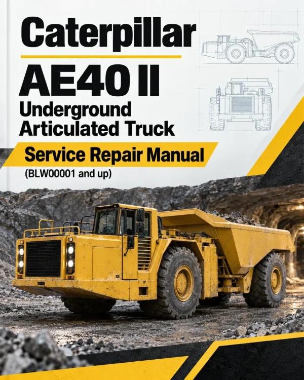 Caterpillar CAT AE40 II Underground Articulated Truck Service Repair Manual (BLW00001 and up)