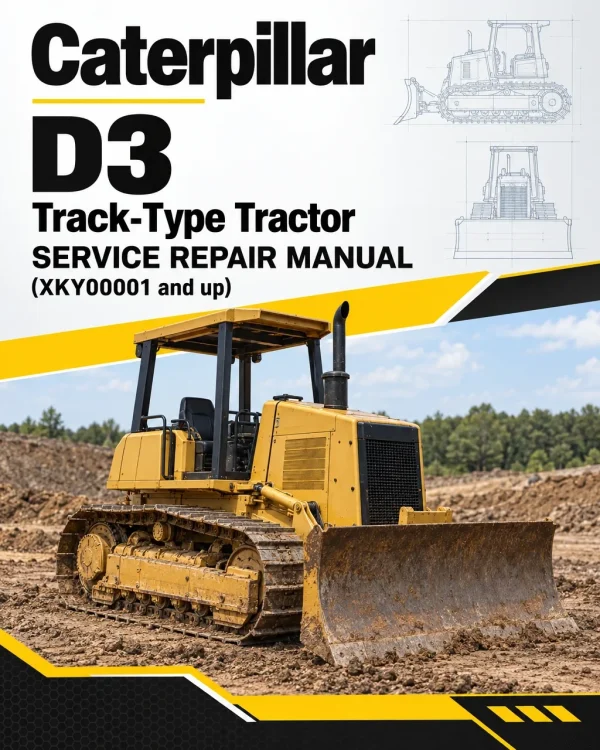 Caterpillar CAT D3 Track-Type Tractor Service Repair Manual (XKY00001 and up)