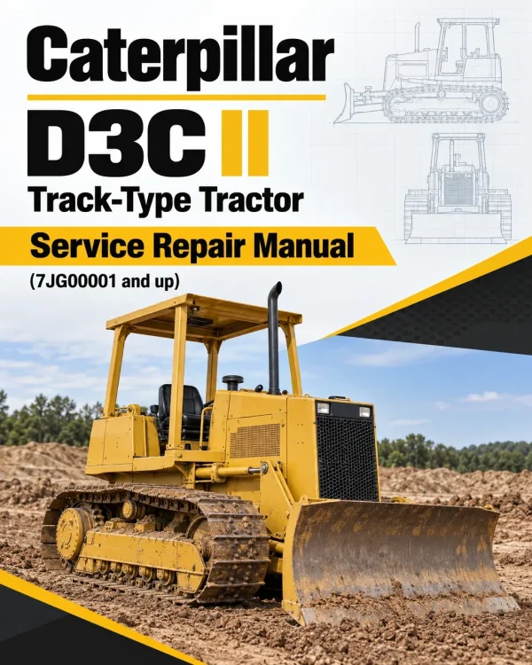 Caterpillar CAT D3C II Track-Type Tractor Service Repair Manual (7JG00001 and up)