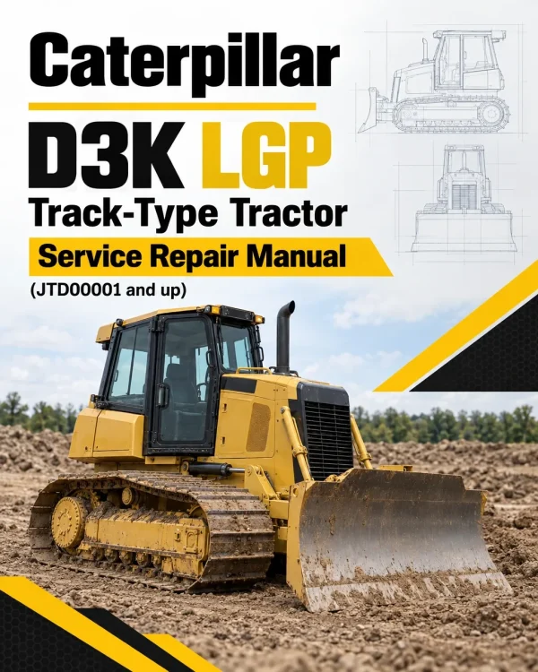 Caterpillar CAT D3K LGP Track-Type Tractor Service Repair Manual (JTD00001 and up)