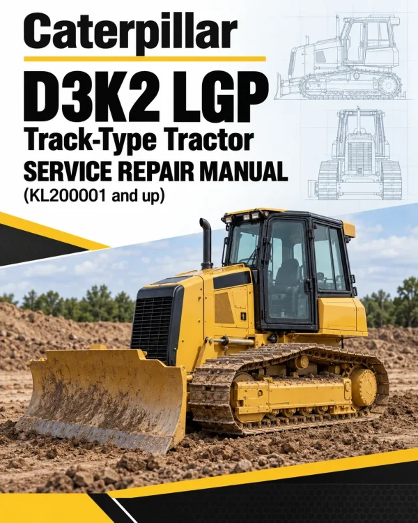 Caterpillar CAT D3K2 LGP Track-Type Tractor Service Repair Manual (KL200001 and up)